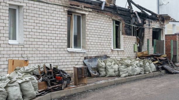 Professional Fire Damage Removal technician working in Middletown, OH